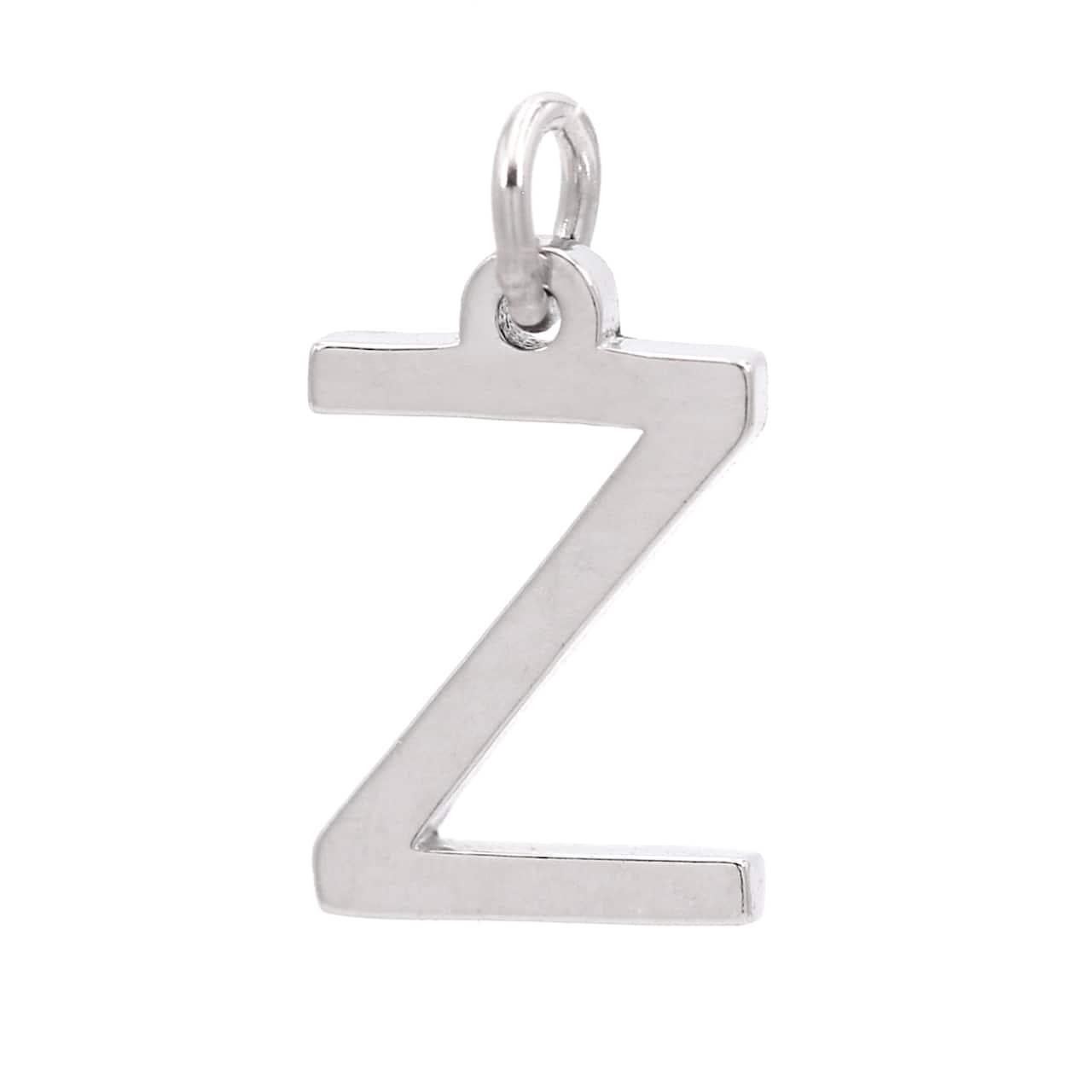 12 Pack: Sterling Silver Alphabet Charm by Bead Landing™